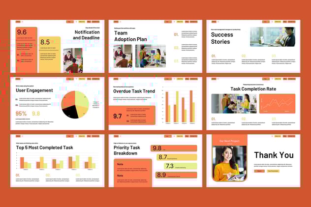 团队任务管理项目进度监控追踪PPT模板 - 顶尖PPT