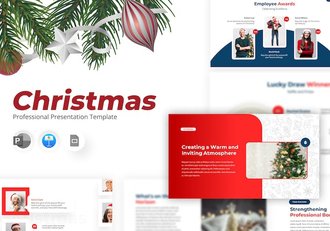 圣诞节主题演讲方案Keynote模板 - 顶尖PPT