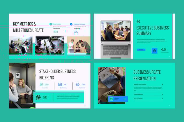 企业业务更新情况介绍展示PPT模板 - 顶尖PPT