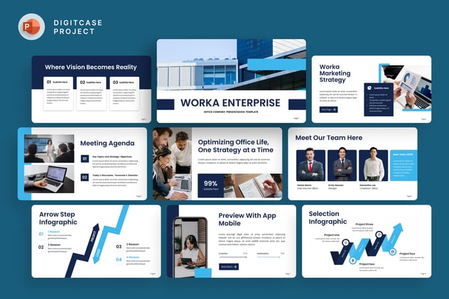 企业管理运营工作总结PPT模板 - 顶尖PPT