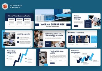 企业管理运营工作总结PPT模板 - 顶尖PPT