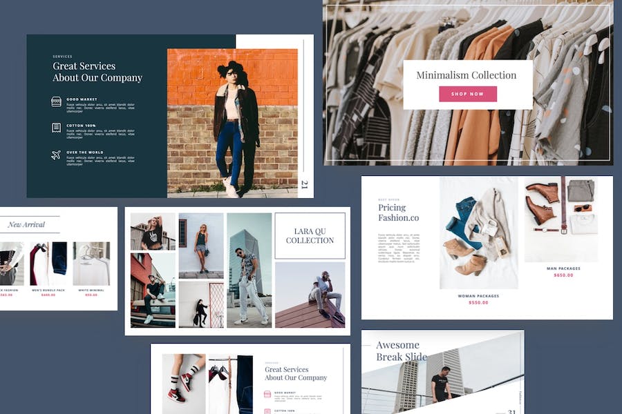 休闲时尚主题keynote模板 - 顶尖PPT