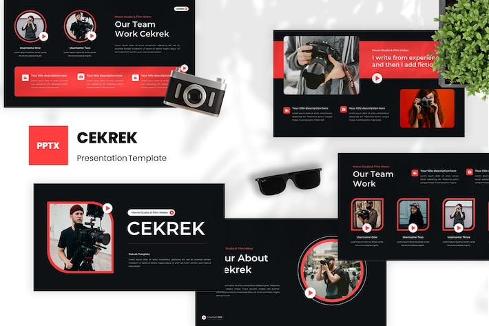 电影制作工作室项目运营展示PPT模板 - 顶尖PPT