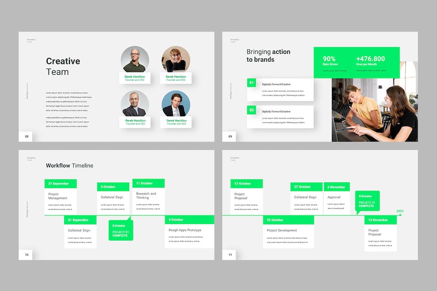 绿色初创企业融资商业计划书PPT模板 - 顶尖PPT