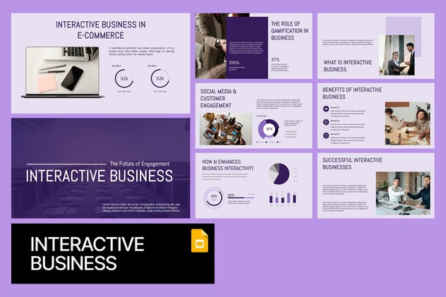 互动业务PPT模板 - 顶尖PPT