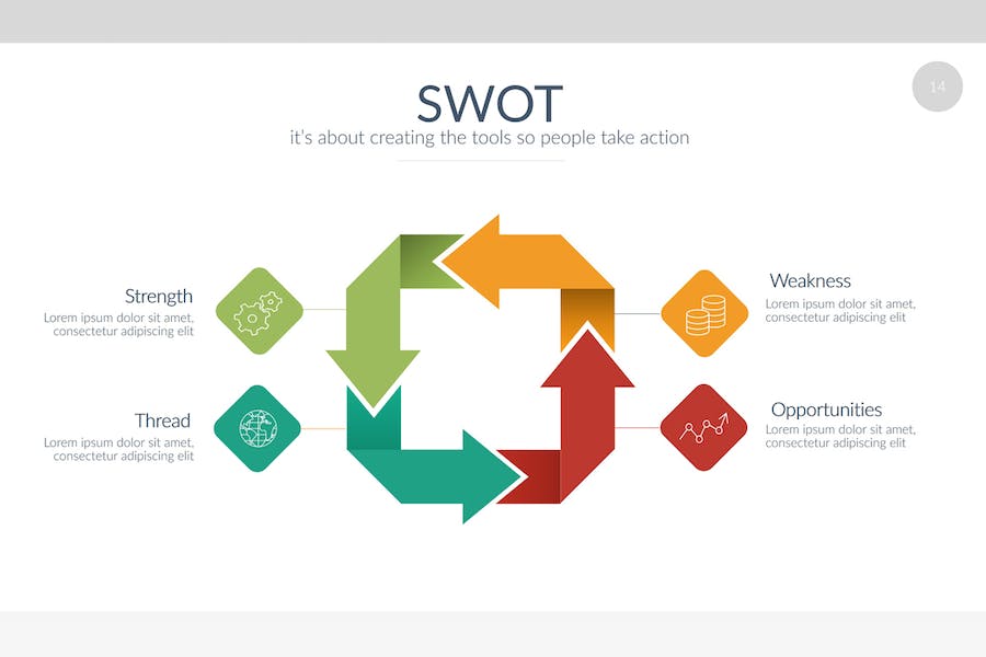 2.5D立体创意图形信息展示keynote模板 - 顶尖PPT