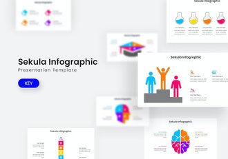 简洁多用途数据信息图表Keynote模板 - 顶尖PPT