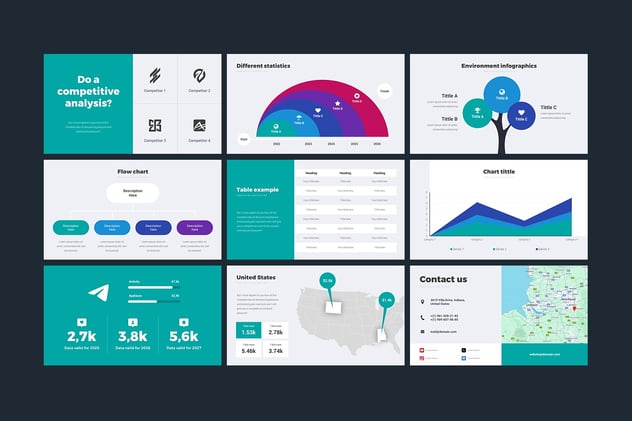 商业投资企业介绍PPT动画模板 - 顶尖PPT