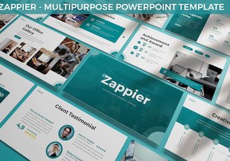 蓝色企业年计划总结项目汇报企业合作商务通用PPT模板 - 顶尖PPT