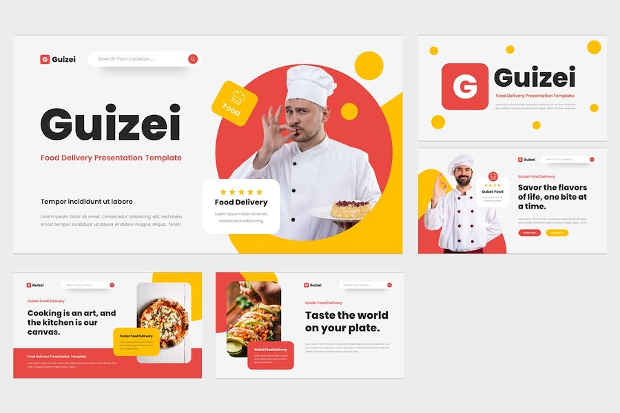 食品送餐讲述展示方案推介PPT模板 - 顶尖PPT