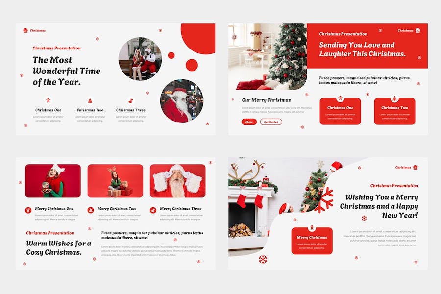 圣诞快乐创意设计演讲Keynote模板 - 顶尖PPT
