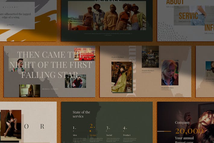 复古做旧国外潮流风格通用keynote模板 - 顶尖PPT