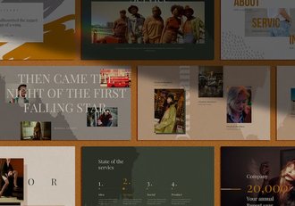 复古做旧国外潮流风格通用keynote模板 - 顶尖PPT