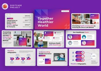 健康生活卫生教育宣传PPT模板 - 顶尖PPT