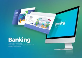 银行金融理财数据分析信息图表PPT模板 - 顶尖PPT