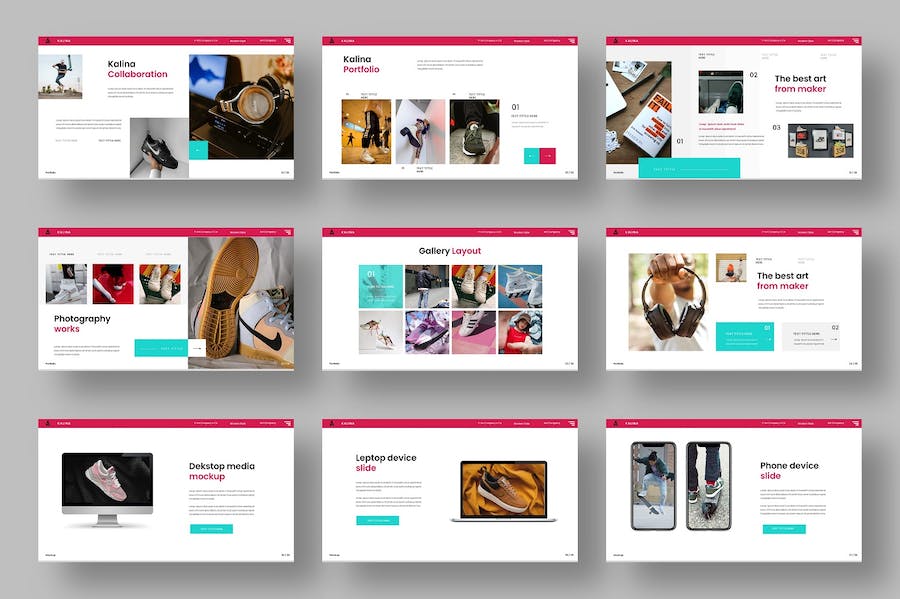 简约风格时尚品牌展示推广keynote模板 - 顶尖PPT