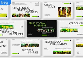 大标题教育培训业务keynote模板 - 顶尖PPT