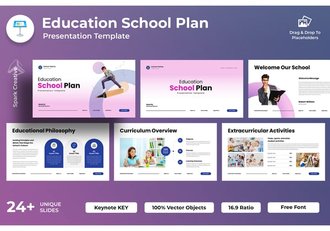 教育学校课程规划教学大纲Keynote模板 - 顶尖PPT