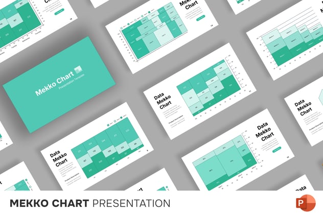 堆积柱状图数据对比PPT模板 - 顶尖PPT