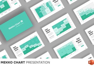 堆积柱状图数据对比PPT模板 - 顶尖PPT