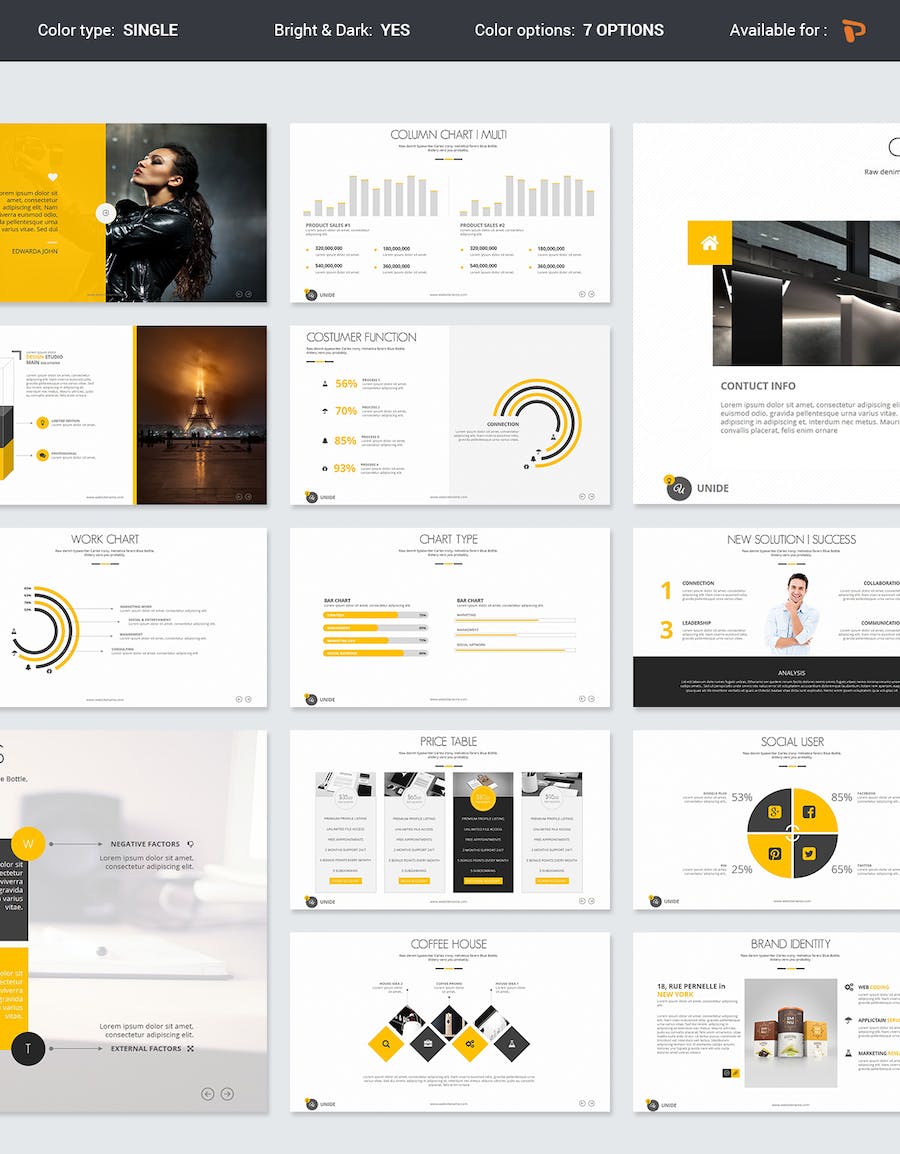 简约商务风格国外通用PPT模板 - 顶尖PPT