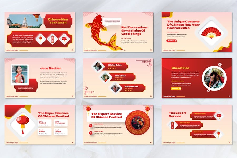 中国春节新年文化介绍keynote模板 - 顶尖PPT