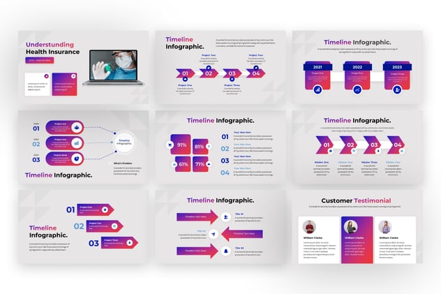 健康生活卫生教育宣传PPT模板 - 顶尖PPT