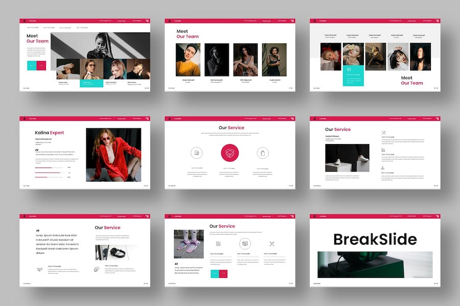 简约风格时尚品牌展示推广keynote模板 - 顶尖PPT