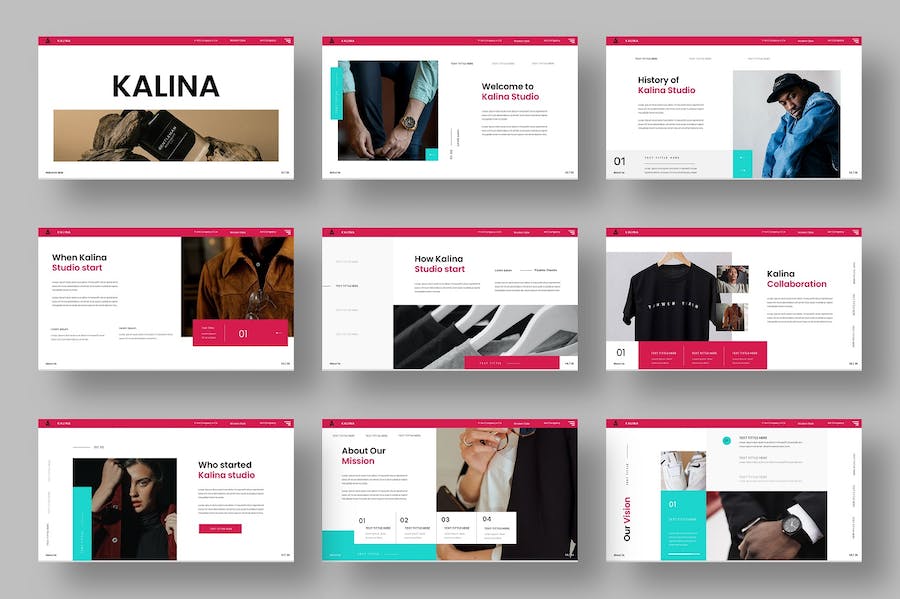 简约风格时尚品牌展示推广keynote模板 - 顶尖PPT