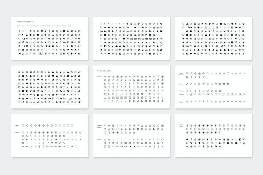 简约设计师作品集展示Keynote模板 - 顶尖PPT