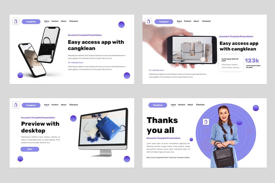 时尚服装配饰品牌推介Keynote模板 - 顶尖PPT