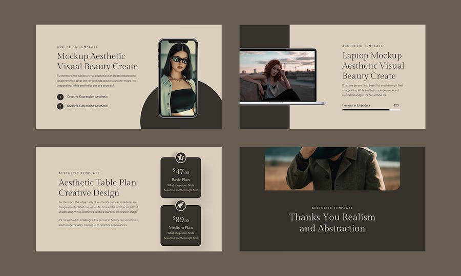 现代极简风美学美妆Keynote主题模板 - 顶尖PPT