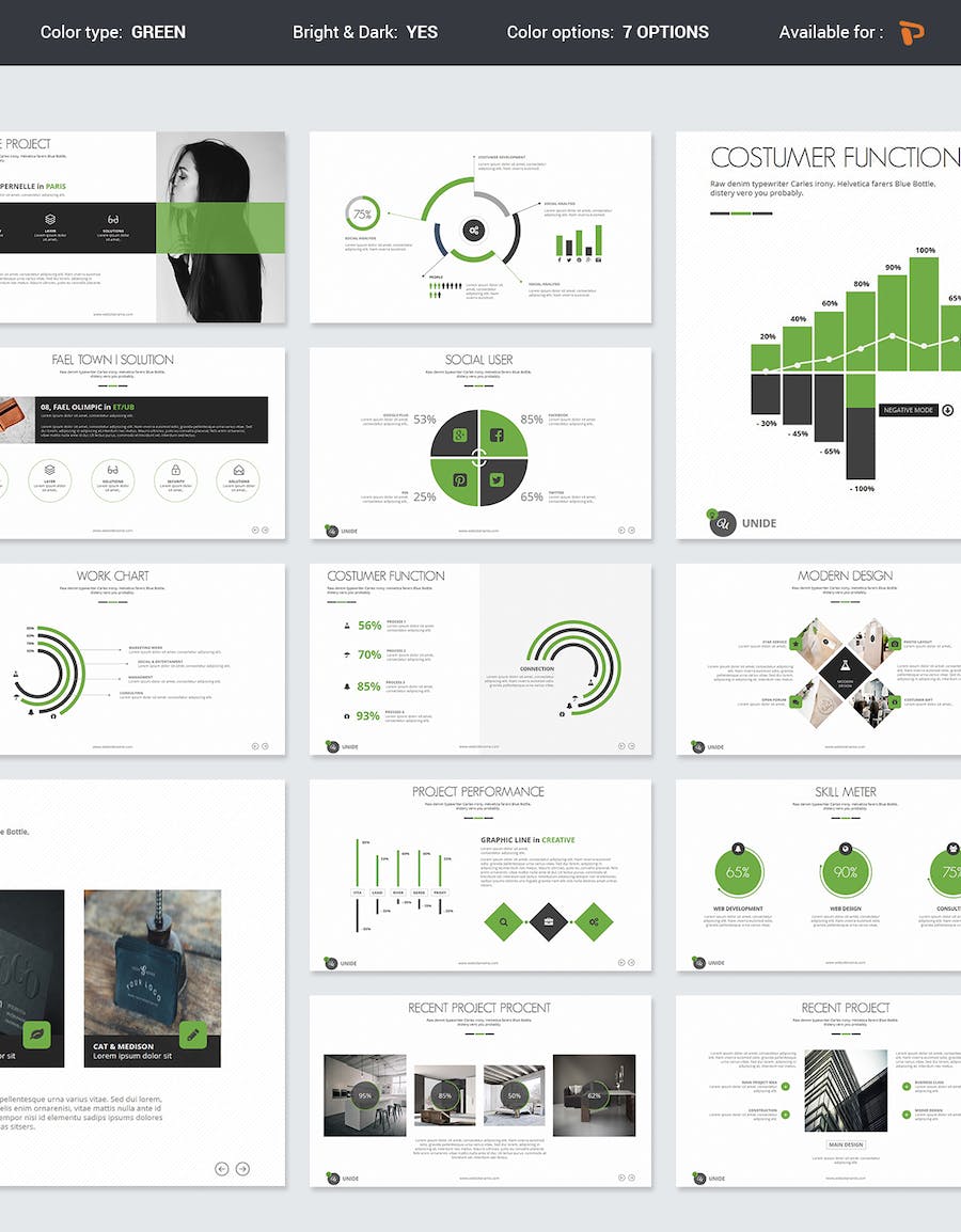 简约商务风格国外通用PPT模板 - 顶尖PPT
