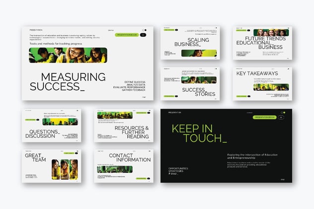 大标题教育培训业务keynote模板 - 顶尖PPT