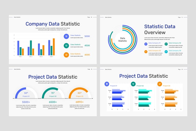 数据分析报告统计展示PPT模板 - 顶尖PPT