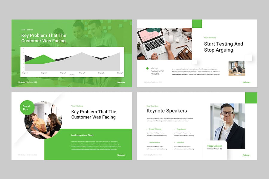 线上知识分享网络研讨会PPT演示模板 - 顶尖PPT