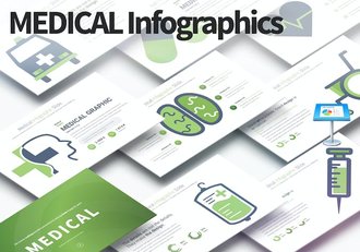 医疗器械医疗行业创意信息图形图标keynote模板 - 顶尖PPT