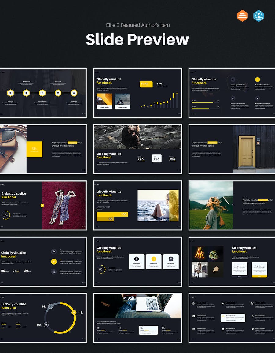 多用途企业介绍发展历程团队展示PPT模板 - 顶尖PPT