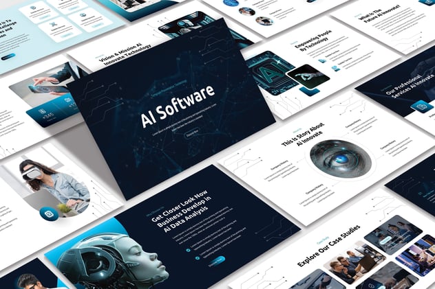 人工智能软件Powerpoint模板 - 顶尖PPT