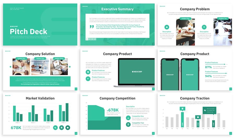 商务风格团队展示计划总结PPT模板 - 顶尖PPT