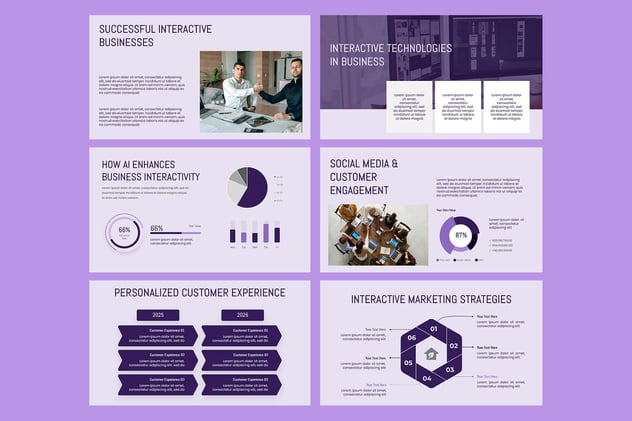 互动业务PPT模板 - 顶尖PPT