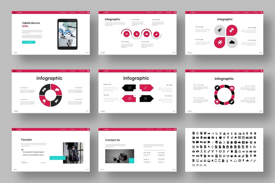 简约风格时尚品牌展示推广keynote模板 - 顶尖PPT