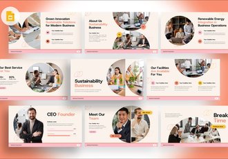 可持续发展业务演示PPT模板 - 顶尖PPT