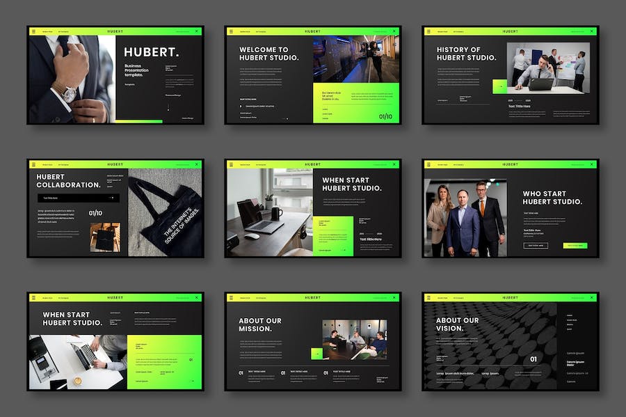 现代商务企业品牌推广宣传PPT模板 - 顶尖PPT