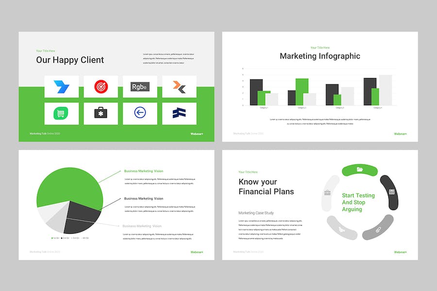 线上知识分享网络研讨会PPT演示模板 - 顶尖PPT
