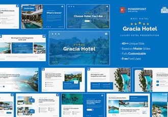 豪华酒店品牌推介宣传PPT模板 - 顶尖PPT