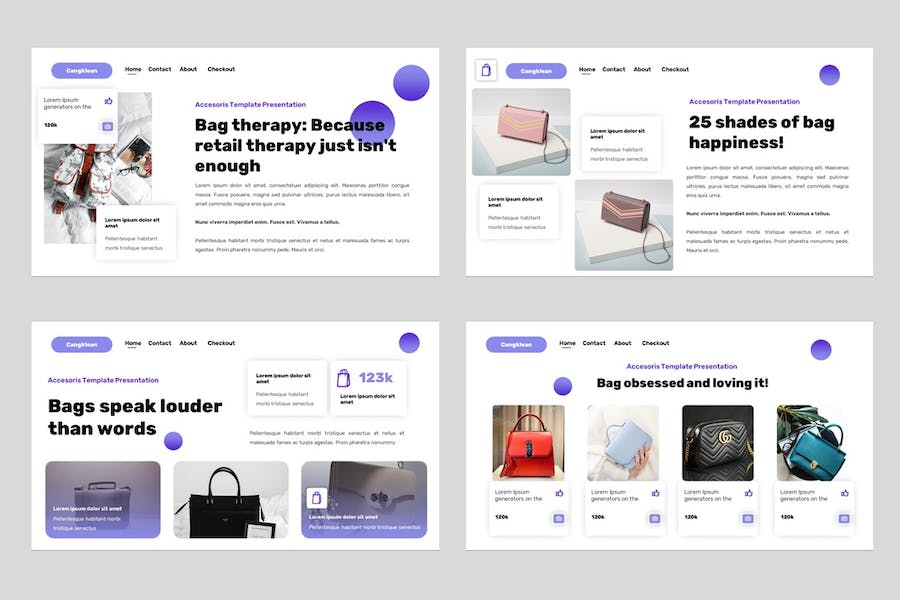 时尚服装配饰品牌推介Keynote模板 - 顶尖PPT