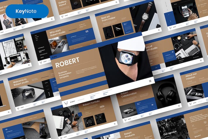 摄影作品集商务展示Keynote模板 - 顶尖PPT