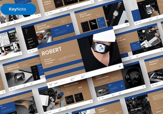 摄影作品集商务展示Keynote模板 - 顶尖PPT