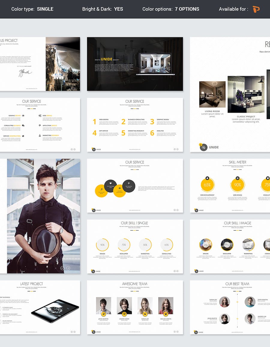 简约商务风格国外通用PPT模板 - 顶尖PPT